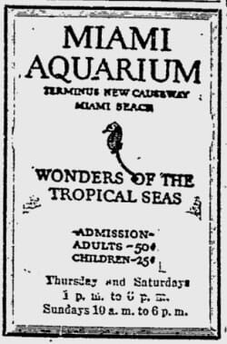 Miaimi Aquarium Ad.