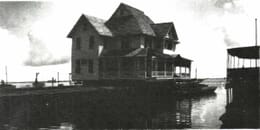Jackson House on Barge in 1916