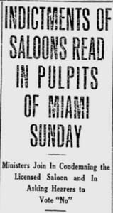 Miami Metropolis Headline on October 27th, 1913