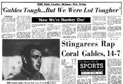 Miami Herald Headline in 1965