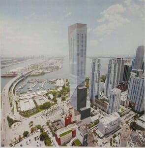 Rendering of World Trade Center at 340 Biscayne Blvd