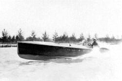Carl Fisher on his boat in 1920s