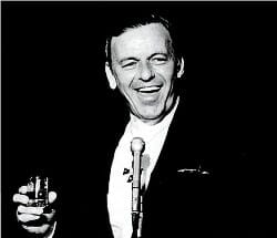 Sinatra performing at FountainBleau in 1950s