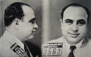 Al Capone mug shot in 1930