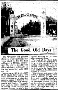 Good Old Days Article in 1939