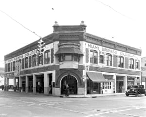 Miami Business College in Watson Building in 1936.