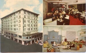 Postcard of Hotel Urmey in 1960s.