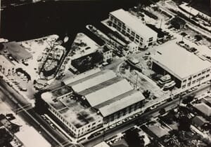 Aerial of Miami Shipbuilding Corp property in 1942.