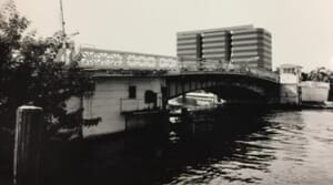 SW Second Ave Bridge looking south in 2000.