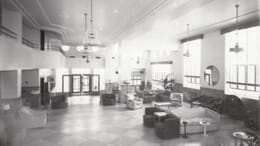 Romer picture of Park Central Lobby in 1939