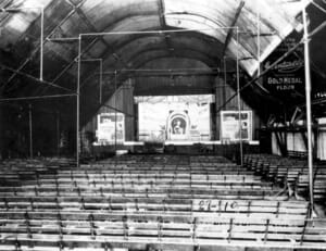 Interior of Airdrome Theater in 1921.