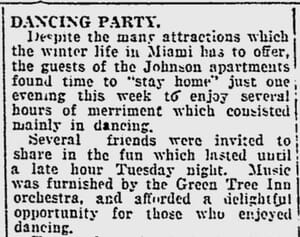 Article in Miami News on January 26, 1922.