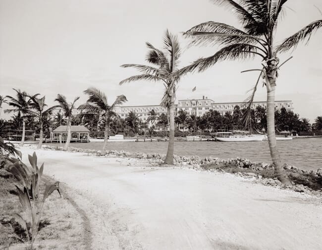 Royal Palm Hotel from Brickell Point in 1900.