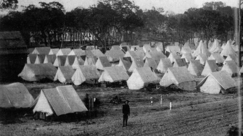 Tents in Miami for Soldiers in 1898