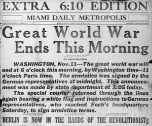 Miami Daily Metropolis Headline on November 11, 1918.