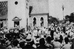 United Methodist Church demolition in May of 1919.