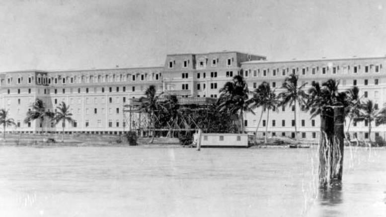 Royal Palm Hotel under construction in 1896