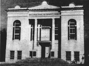 Holleman Park Methodist Church in January of 1953
