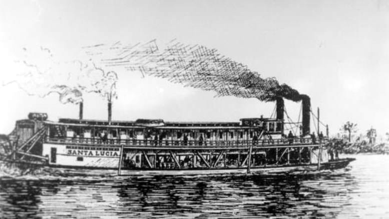 Santa Lucia Steamer in 1899