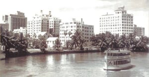 Miami River and Fort Dallas Park.