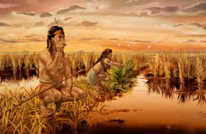 Tequesta Indians in Everglades.