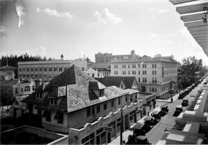 NE First Street & NE Third Avenue in 1924 looking southwest.