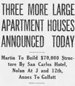 Front page article in Miami News on May 6, 1919.