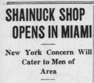 Article headline in Miami News on December 21, 1934.