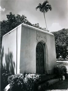 Burdine Mausoleum in October of 1986.