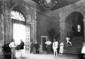 Interior of News Tower in 1925.