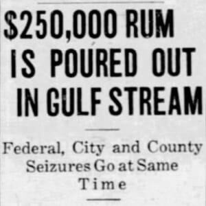 Headline in Miami News on July 13, 1927.