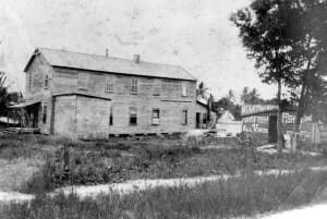 Dade County Courthouse near Miami River in 1900