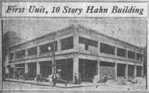 Hahn Building on January 1, 1924 (Miami News)