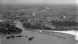 Mouth of the Miami River in 1925
