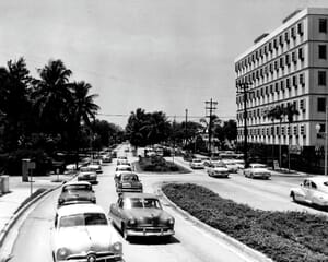 Brickell Avenue in 1950s