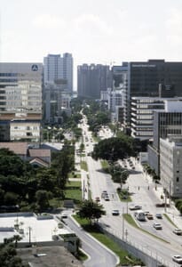Brickell Avenue Looking South in 1984