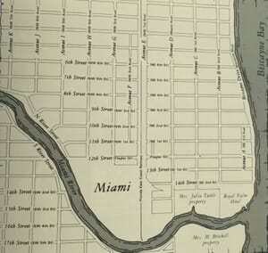 Miami Street Map Showing Both Systems
