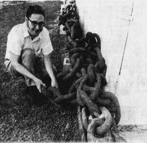 Anchor Chain at Historical Museum of Southern Florida in 1971
