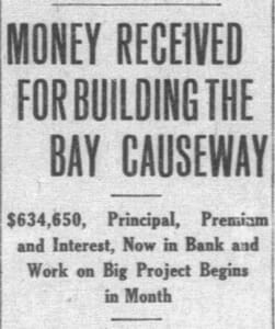 Headline in Miami Metropolis on December 28, 1916