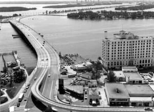 MacArthur Causeway in 1959