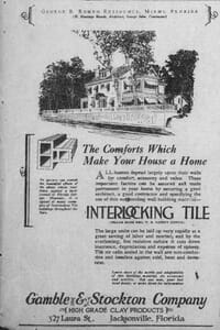 Ad for Interlocking Tile in Tampa Times