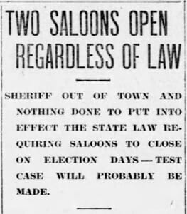 Headline in Miami Metropolis on January 31, 1911