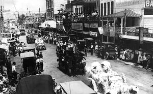 Parade on Flagler Street on July 20, 1911