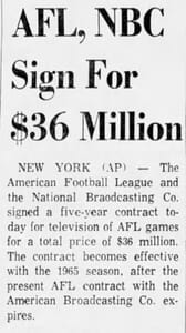 Headline in Miami News on January 29, 1964