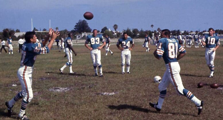 Miami Dolphins Practice in 1966
