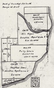 Survey Map of Lewis Land Grants