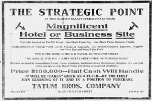 Ad for Tatum Property on February 2, 1917