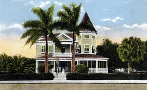 Postcard of Frisbee Residence