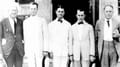 Miami City Commission in 1921. Ed Romfh in the middle.