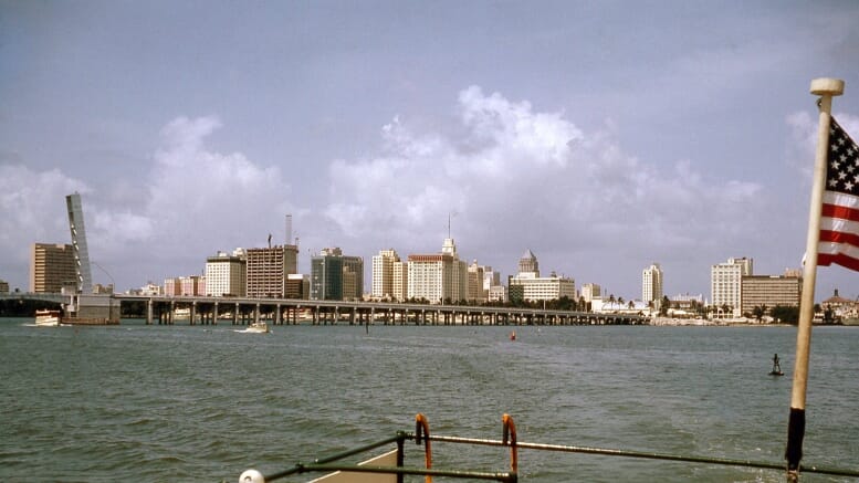 Downtown Miami Skyline in 1964